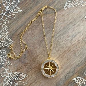 Compass pendant necklace